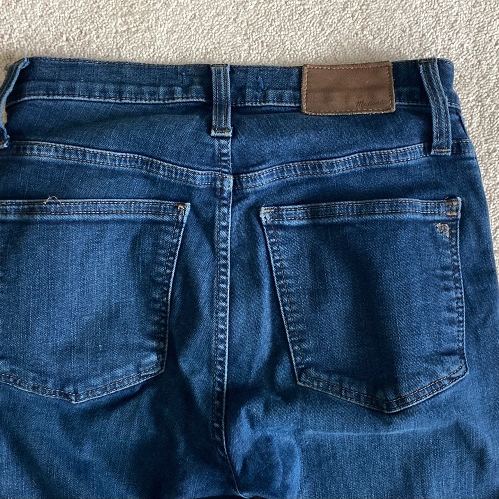Madewelll Women Blue Skinny Jeans 10” High- Rise Sz 24 Zipper And 5 pickets - Picture 11 of 12